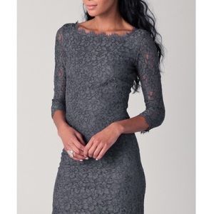 Grey lace Diane von Furstenburg dress